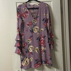 Boutique dress with cinched waist